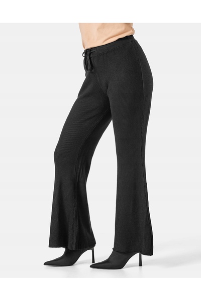 NO BRAND Pantaloni de damă Dzwony cu picior larg și lejer, din cașmir 7007-02...