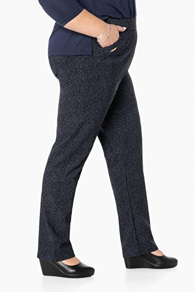 NO BRAND Pantaloni eleganți de damă, tip țigară, cu talie înaltă W202-2 7Xl/8Xl