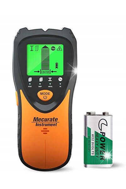 NO BRAND DETECTOR DE CABLURI 5 ÎN 1 MECURATE MSF60AEKRAN LCD PENTRU LEMN, MET...