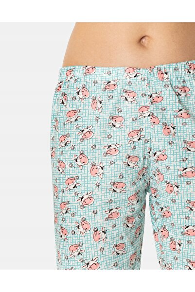 NO BRAND Pijamale subțiri de damă, tricou cu mânecă scurtă și pantaloni scurț...
