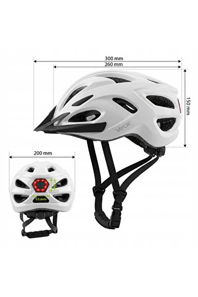 NO BRAND CĂȘTĂ DE BICICLETĂ MTB REGLABILĂ CU LUMINĂ LED VIZOR 55-58 SPEED VAYOX