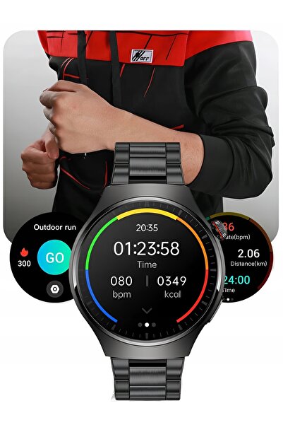 NO BRAND Smartwatch Lazird EKG AMOLED Tensiune arterială IMC Glicemie 440mAh ...