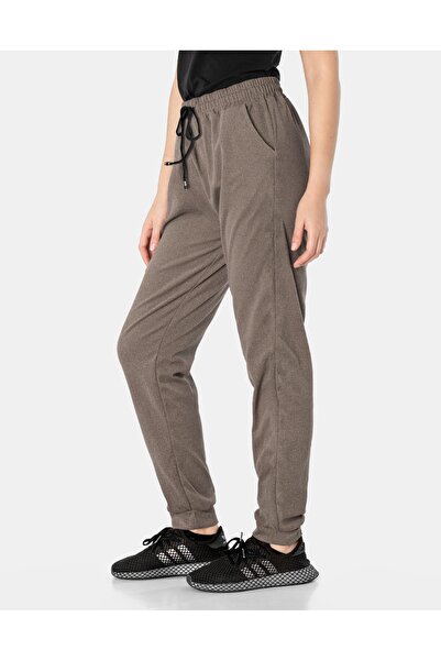 NO BRAND Pantaloni de trening groși și călduroși pentru femei, căptușiți cu f...