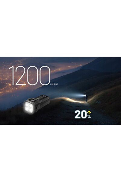 NO BRAND Nitecore Tup2 Mct 1200Lm Lanternă LED durabilă tip breloc, culoare G...