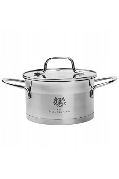 NO BRAND OALĂ PENTRU PLITĂ CU INDUCȚIE, INOX 18/10, 4,7L, 22CM, CU CAPAC