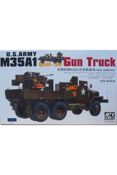 NO BRAND Afv club 35034 1:35 camion cu tun m35a1 războiul din Vietnam model d...