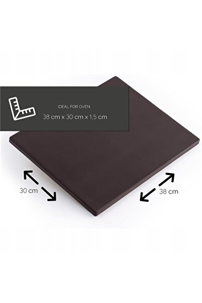 NO BRAND Set pizza: lopată de lemn 29.5x28 cm, piatră de copt 38x30 cm