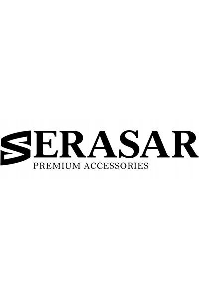 NO BRAND Serasar, Brățară din piele pentru bărbați [Brave] - Argintiu, 17cm