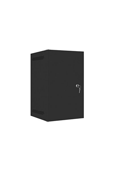 NO BRAND Dulap rack Lanberg 9U negru de 10 inch, cu uși metalice