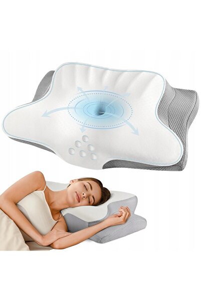 NO BRAND Pernă cervicală ergonomică din spumă cu memorie, anti-durere