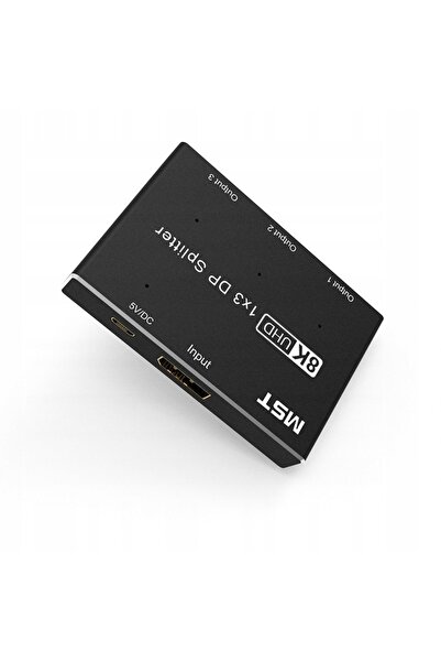 NO BRAND Adaptor Hub Stație de Andocare 1x3 DisplayPort 8K60Hz