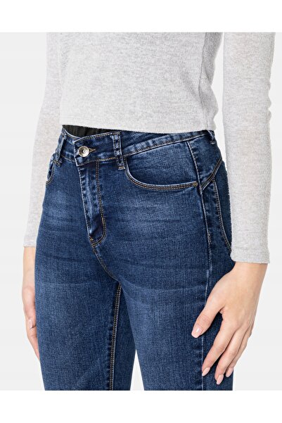 NO BRAND Blugi Rurki Slim Push-Up pentru femei, cu talie înaltă, Lycra 3355 W28