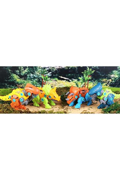 NO BRAND Set creativ de blocuri de construcție cu dinozauri și kit de găurire