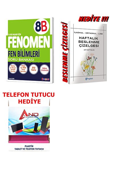 Fenomen Yayıncılık 2026-2027 MÜFREDAT 8.SINIF 8 B FEN BİLİMLERİ SORU BANKASI FENOMEN LGS