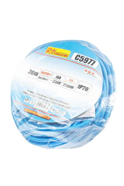 NO BRAND Cablu prelungitor Richmann 30m 3X1.5 H05Vv-F Ip20 C5977