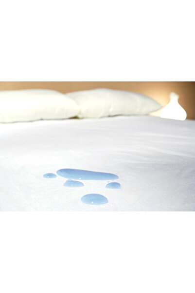 NO BRAND Cearșaf de pat impermeabil 80x160 cm Jersey Crem