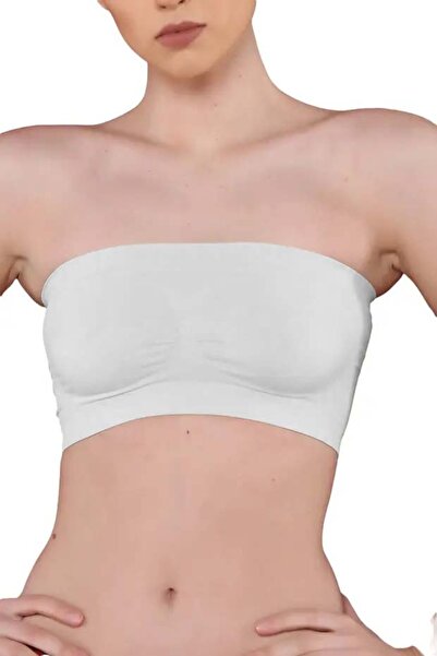 Elite Life Women's White Strapless Bustier
