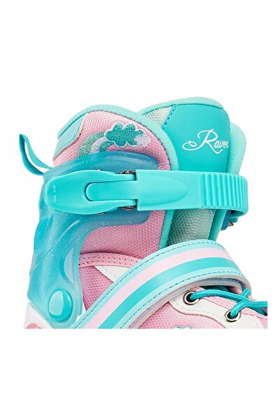 NO BRAND Patine de hochei pe role 2 în 1 Raven Zoya Mint 34-37 Roți LED