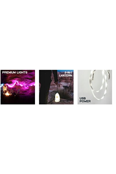 NO BRAND Bandă luminoasă LED tip sfoară 3M LUMINOODLE XL PLUS cu baterie 4400...