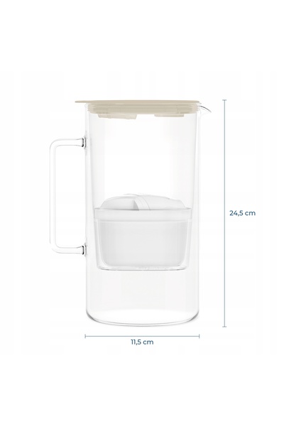 NO BRAND Wessper D4 Borosilicate Mini Ff Bg Carafă de filtrare din sticlă + 1...