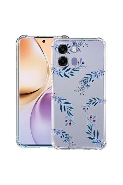 bestcase ®   Противоударен калъф Husa за OPPO A6 / A6X / A6S, Сини цветя, 315...