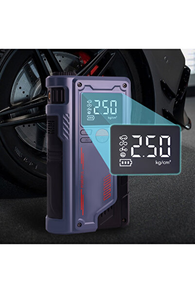 NO BRAND Robot de pornire 12V 20000mAh Sursă de alimentare mobilă Negru