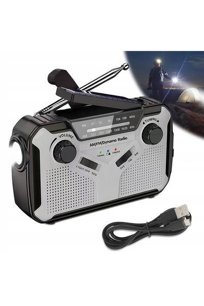 NO BRAND Radio portabil, dinam solar de bucătărie, lanternă de construcții, p...