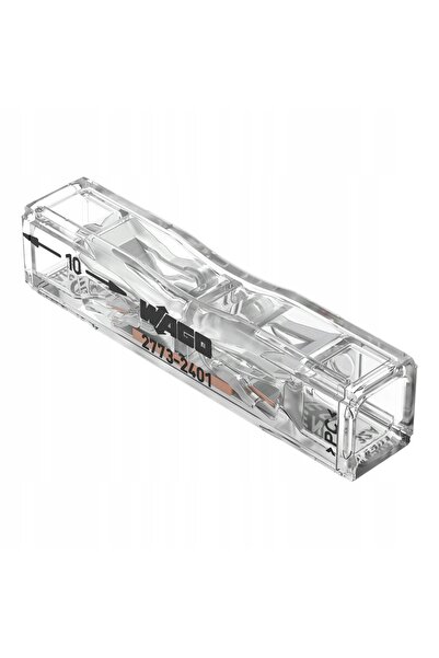 WAGO 100 bucăți Conector rapid 2273-2401 cu trecere prin orificiu 2x4mm² pent...