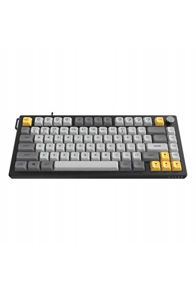 NO BRAND Ajazz af82 tastatură cu fir, cu buton metalic, cu membrană, layout 7...