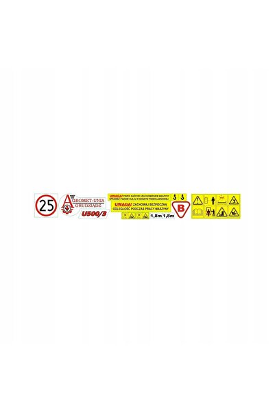 NO BRAND Autocolante pentru Cultivator Unia Grudziądz U500/3 1,8m