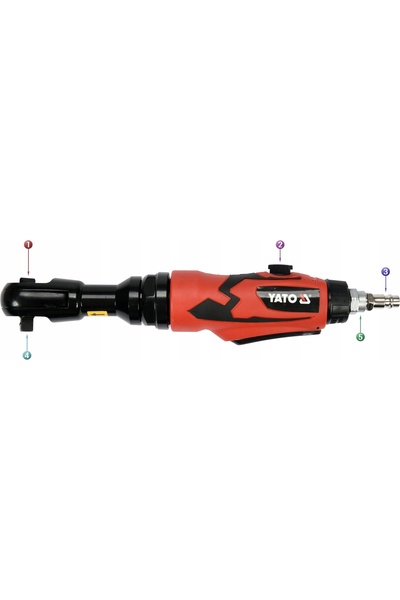 NO BRAND Cheie cu clichet pneumatică Yato cu cap unghiular 1/2 " 80 Nm pentru...
