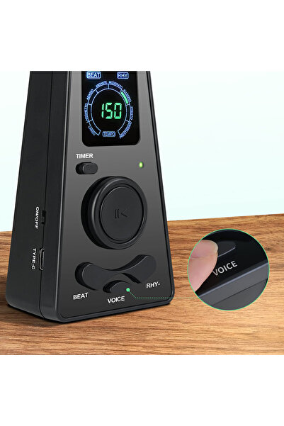 NO BRAND Metronom electronic LCD de precizie + Sonoritate puternică 40-208 BP...