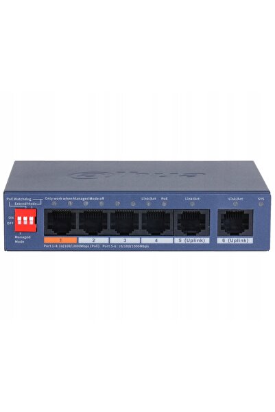 DAHUA SWITCH POE CS4006-4GT-60-V2 cu 4 porturi
