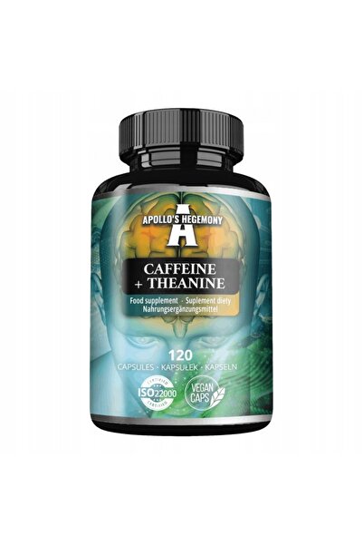 NO BRAND Hegemonia lui Apollo Cofeina + Teanina 120 Capsule. Cofeina Plus Tea...