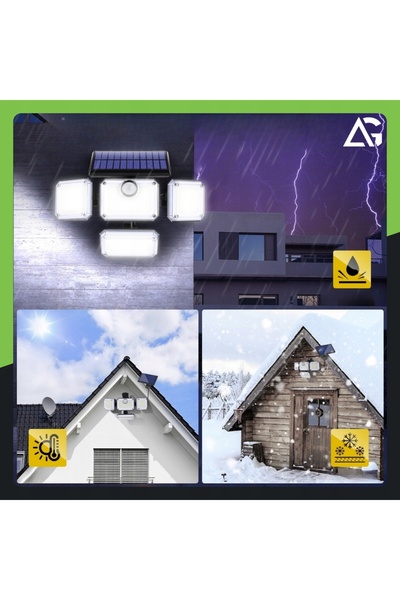 NO BRAND LAMPĂ SOLARĂ DE GRĂDINĂ CU LED-URI PENTRU EXTERIOR, CU SENSOR DE MIȘ...