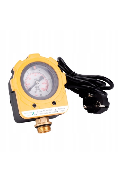 NO BRAND Manometru 1/2 pentru regulator de presiune pompă de apă 10 Bar