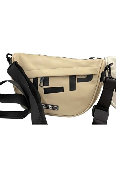 Jiliping Borsetă Unisex Tip Semilună, Geantă Crossbody Impermeabilă cu Compar...