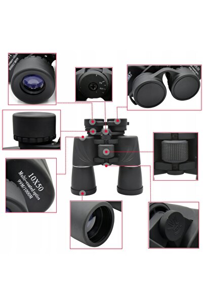 NO BRAND Binoclu militar Kandar 10x50 de vânătoare 99m/1000
