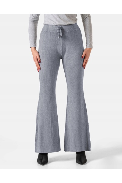 NO BRAND Pantaloni de damă Dzwony cu picior larg și lejer, din cașmir 7007-03...
