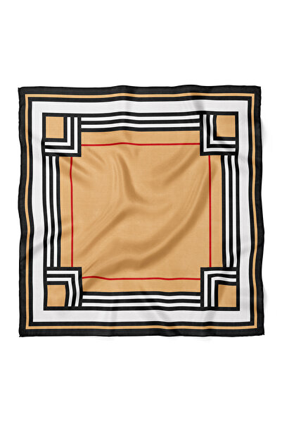 nehir eşarp Geometric Line Pattern Scarf Bandana 70X70 cm