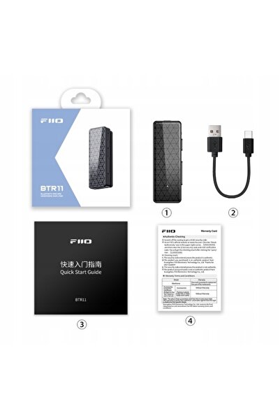 NO BRAND FiiO BTR11 BLUETOOTH 5.3 DAC AMPLIFICATOR DE CĂȘTI LDAC AUDIO DE ÎNA...