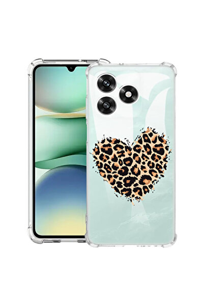 bestcase ®   Αντικραδασμική Θήκη Husa για Honor 600 Lite, Καρδιά Λεοπάρδαλης,...