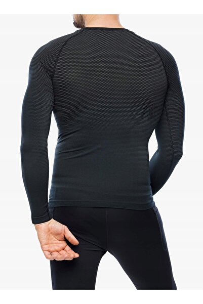 Odlo Tricou termic pentru bărbați, de performanță, cu guler rotund, mânecă lu...