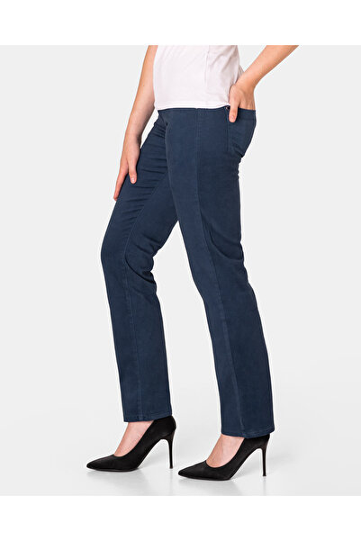 NO BRAND Pantaloni eleganți de damă din bumbac, cu croială dreaptă, blugi ind...