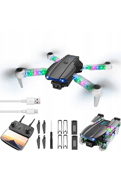 NO BRAND Dronă E99D cu cameră Wi-Fi, pliabilă, mod fără cap, 2x1800mAh, 20 mi...