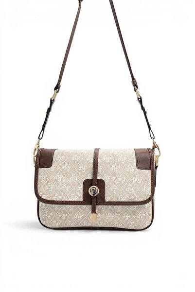 Silver Polo حقيبة كروس نسائية من Stone - Brown Monogram SP1182