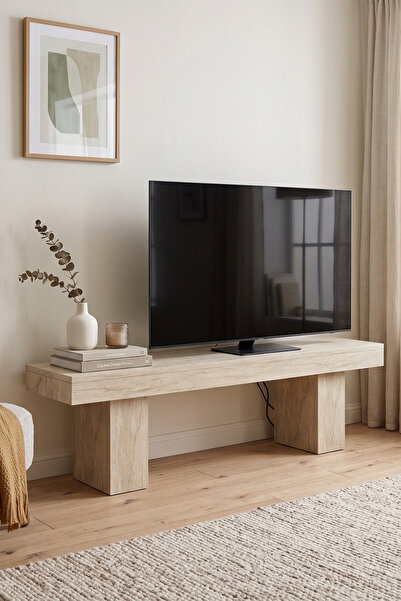 Skandi homeworks Aster 120 cm TV Sehpası Modern Televizyon Ünitesi