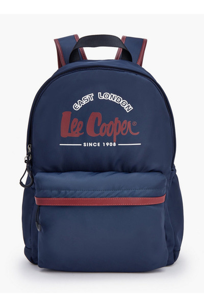 Lee Cooper حقيبة ظهر مطبوعة بالشعار مع جيب أمامي