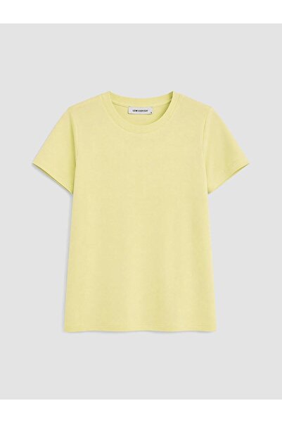 LC Waikiki Γυναικείο T-shirt με λαιμόκοψη ποδηλάτου (S6)