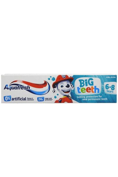 Aquafresh Паста за зъби, Аквафреш, 50 мл Детска за големи зъби 6-8 години